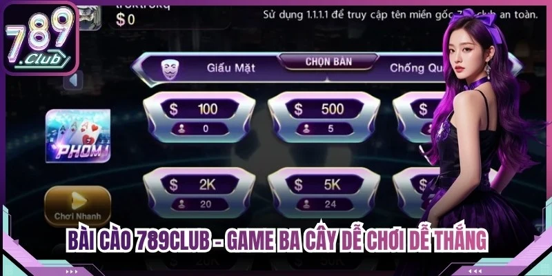 Bài Cào 789Club - Game Ba Cây Dễ Chơi Dễ Thắng